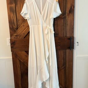 Altar'd State white lined slowly dress Large